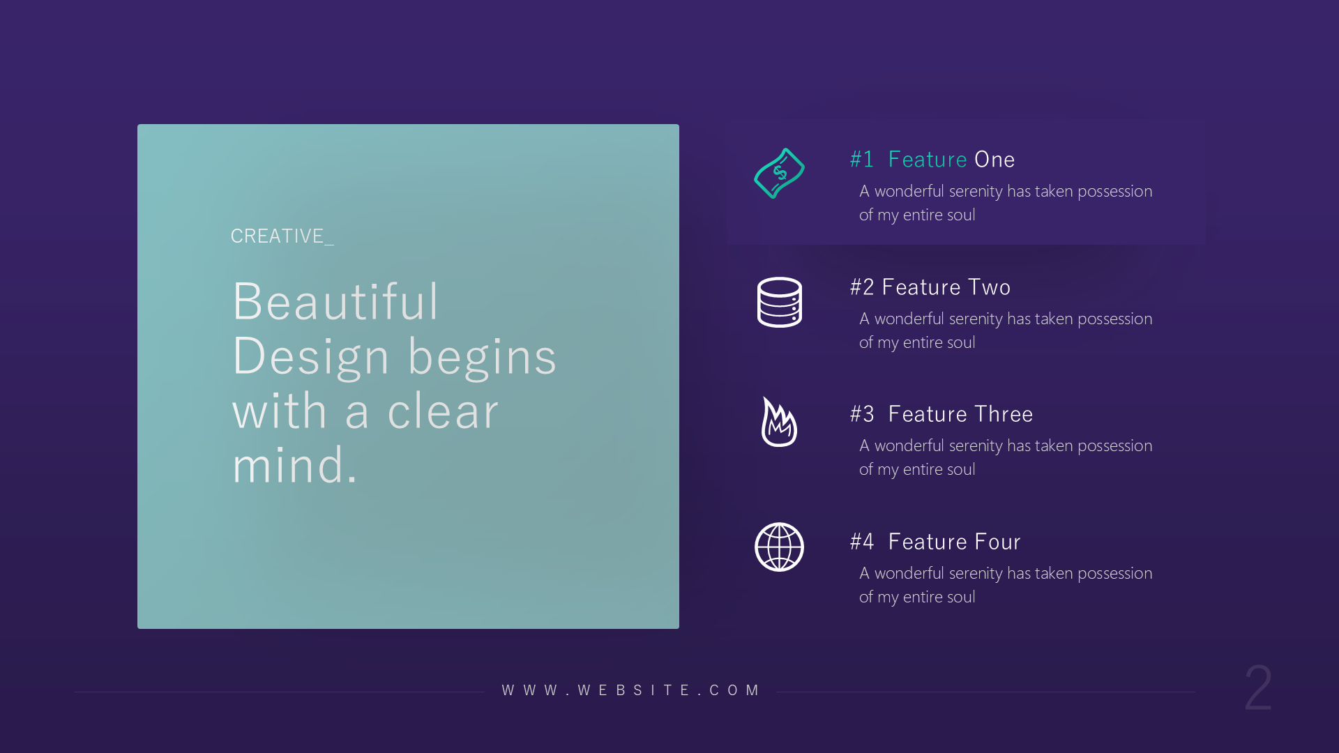 Minimal Dark V1 slide 2